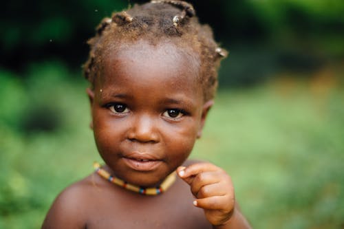 Free Baby Wearing Necklace Stock Photo