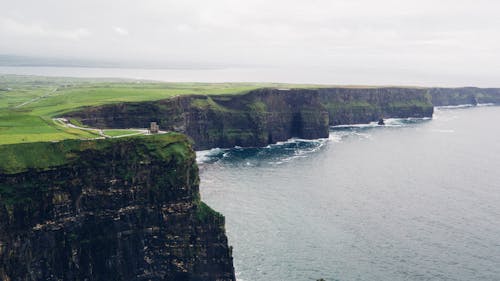 Aerial Photo of Body of Ocean