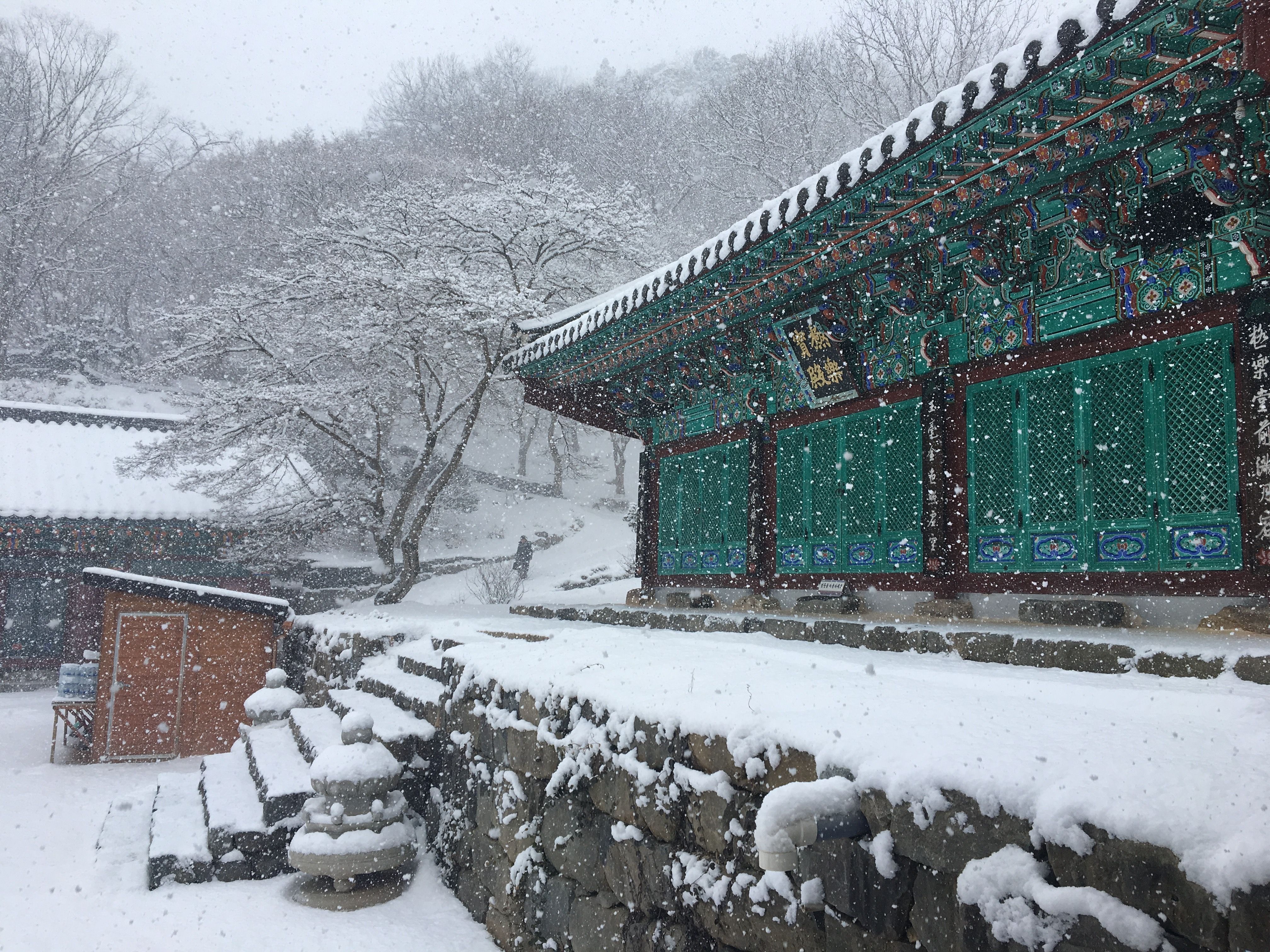 따뜻한 열대 해변과 눈 덮인 산악 마을의 풍경이 대비를 이루는 겨울 해외 휴가지 대표 이미지