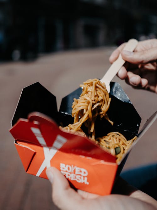 Free stock photo of noodles, street food