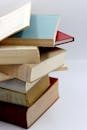 Close-up of a Pile of Books