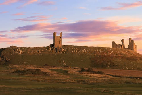 城堡, 廢墟, 日落 的 免費圖庫相片