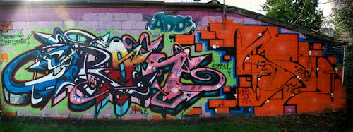 Foto d'estoc gratuïta de graffiti, graffiti art, paret de grafit