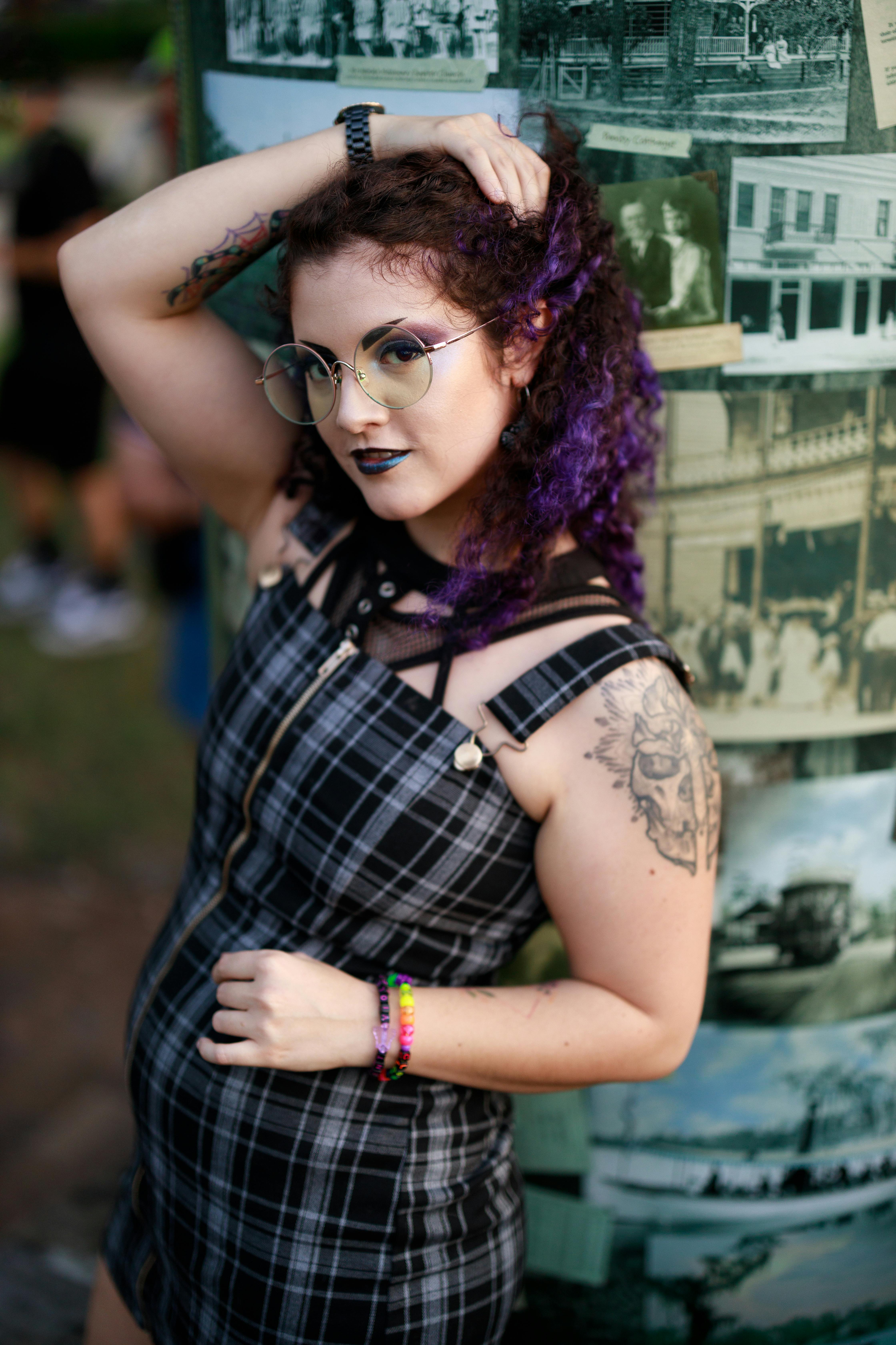 Vibrant Purple Ombre Hairstyle