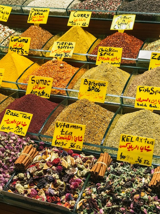Free Variety of Spices Stock Photo