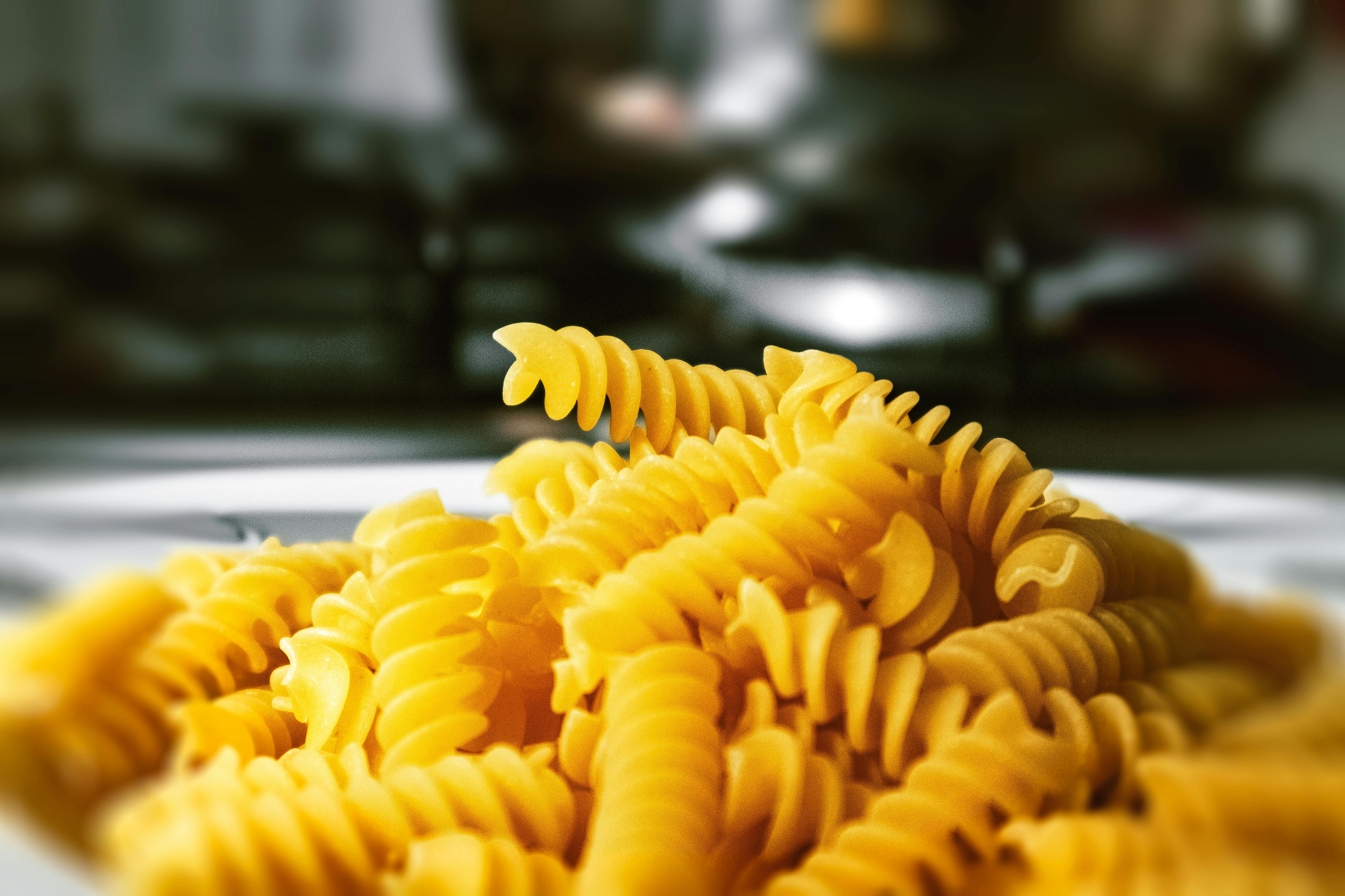 Download Yellow Spiral Pasta Free Stock Photo Yellowimages Mockups