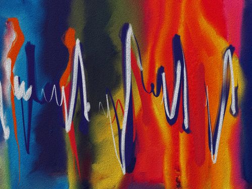 Free Colorful graffiti showcasing dynamic abstract patterns on a city wall. Stock Photo