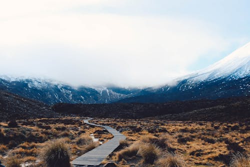 Free Road toward mountains Stock Photo