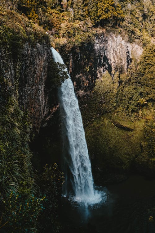 Фотография водопадов с длинной выдержкой
