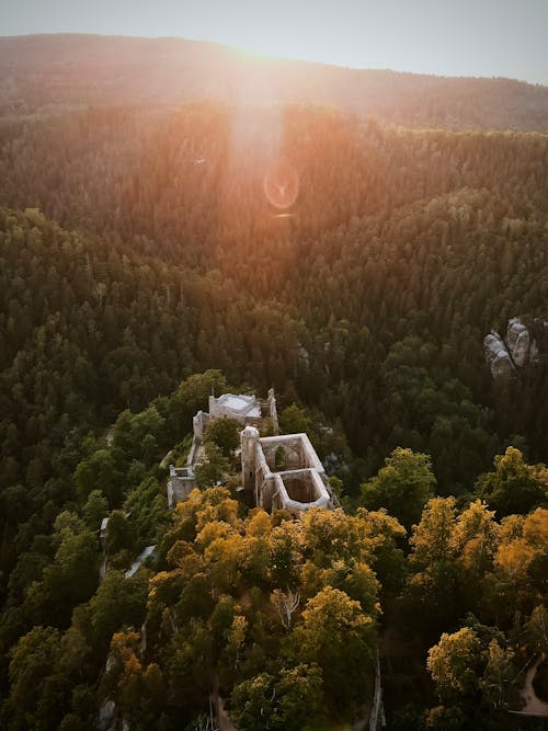 Foto d'estoc gratuïta de aeri, antic castell, antiga ruïna