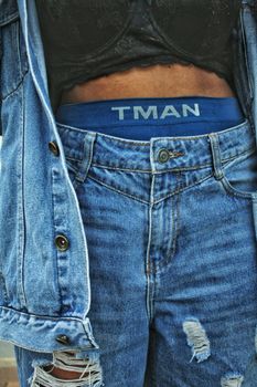 Distressed Jeans - Blue