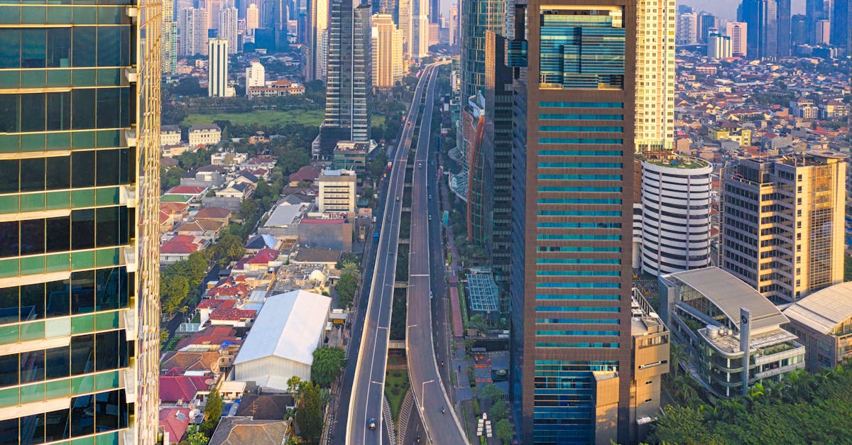 Stunning aerial panorama of a bustling modern cityscape with skyscrapers and infrastructure. Content Quality vs AI Content