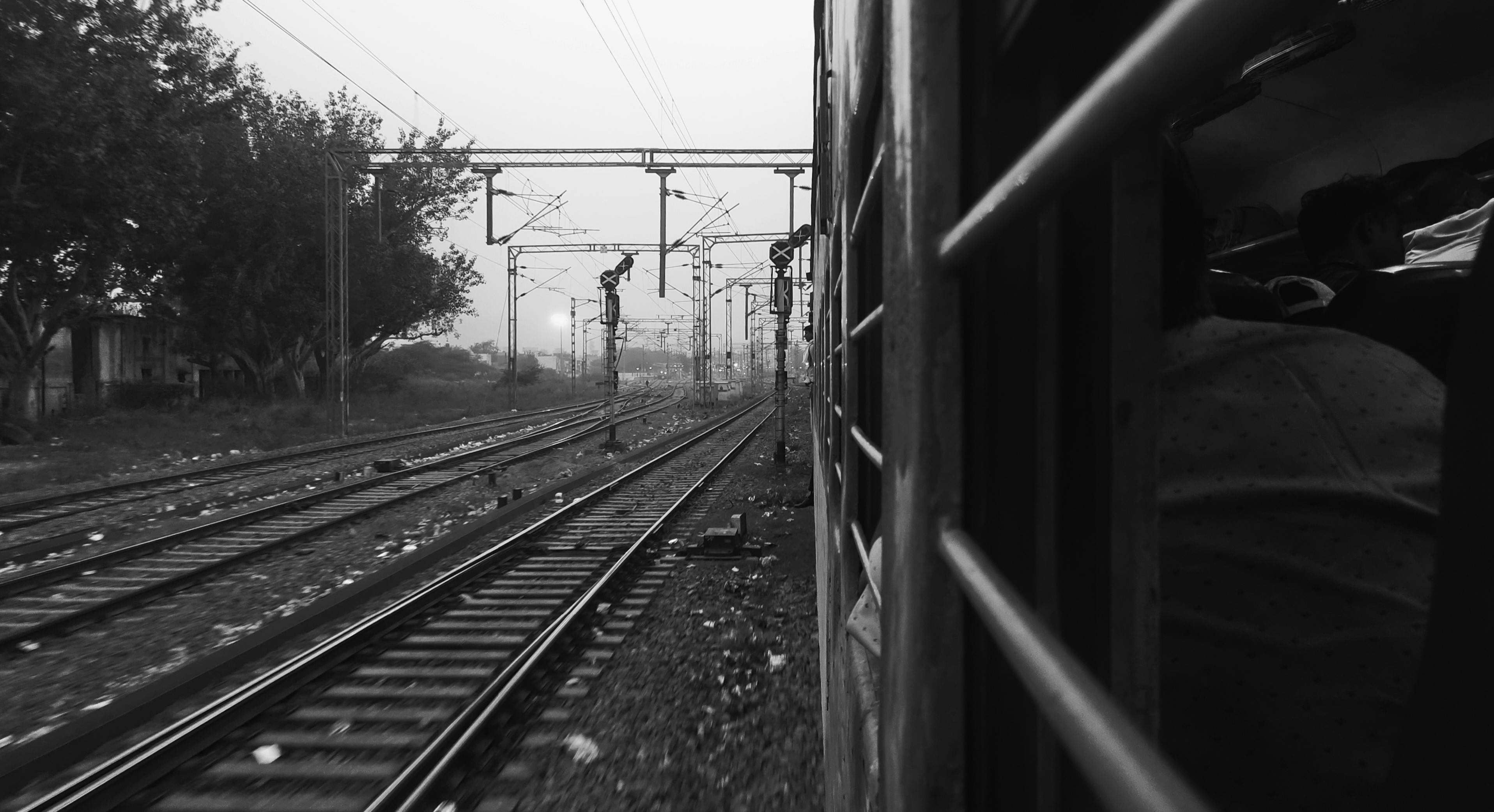 crowded train station delhi india