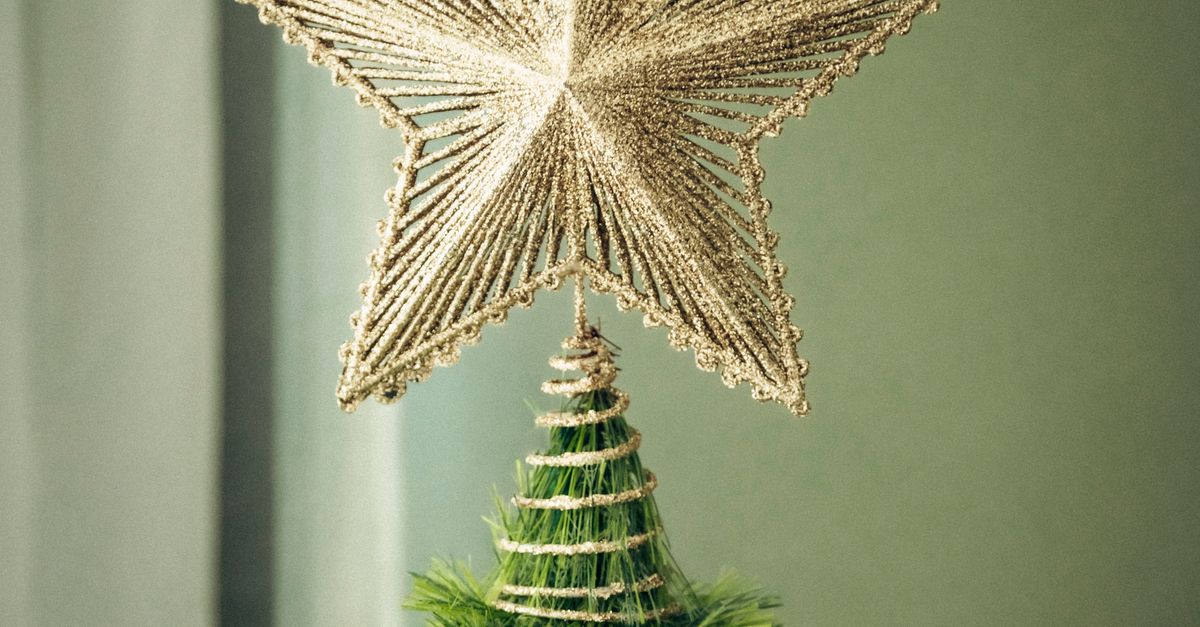 Tree Star Shape Tip of a Christmas Tree with a Star Shape Decoration · Free Stock Photo