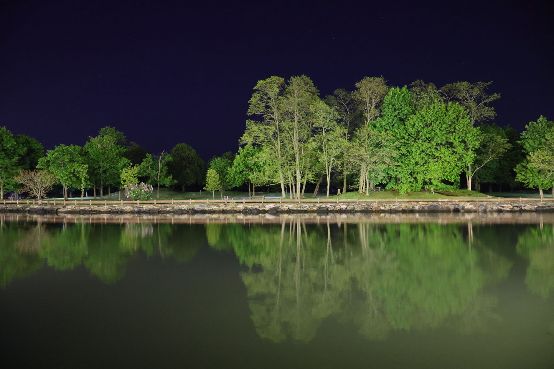 Old Hickory Lake shoreline in Hendersonville, Tennessee
