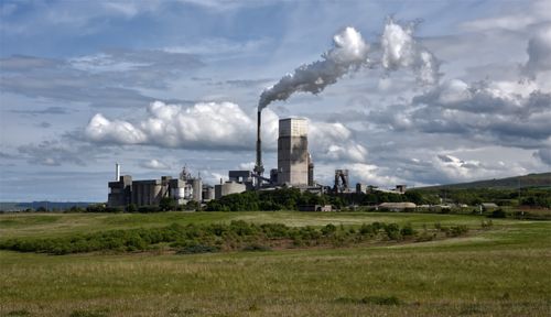 Free stock photo of cement works, cloud factory, dunbar Stock Photo