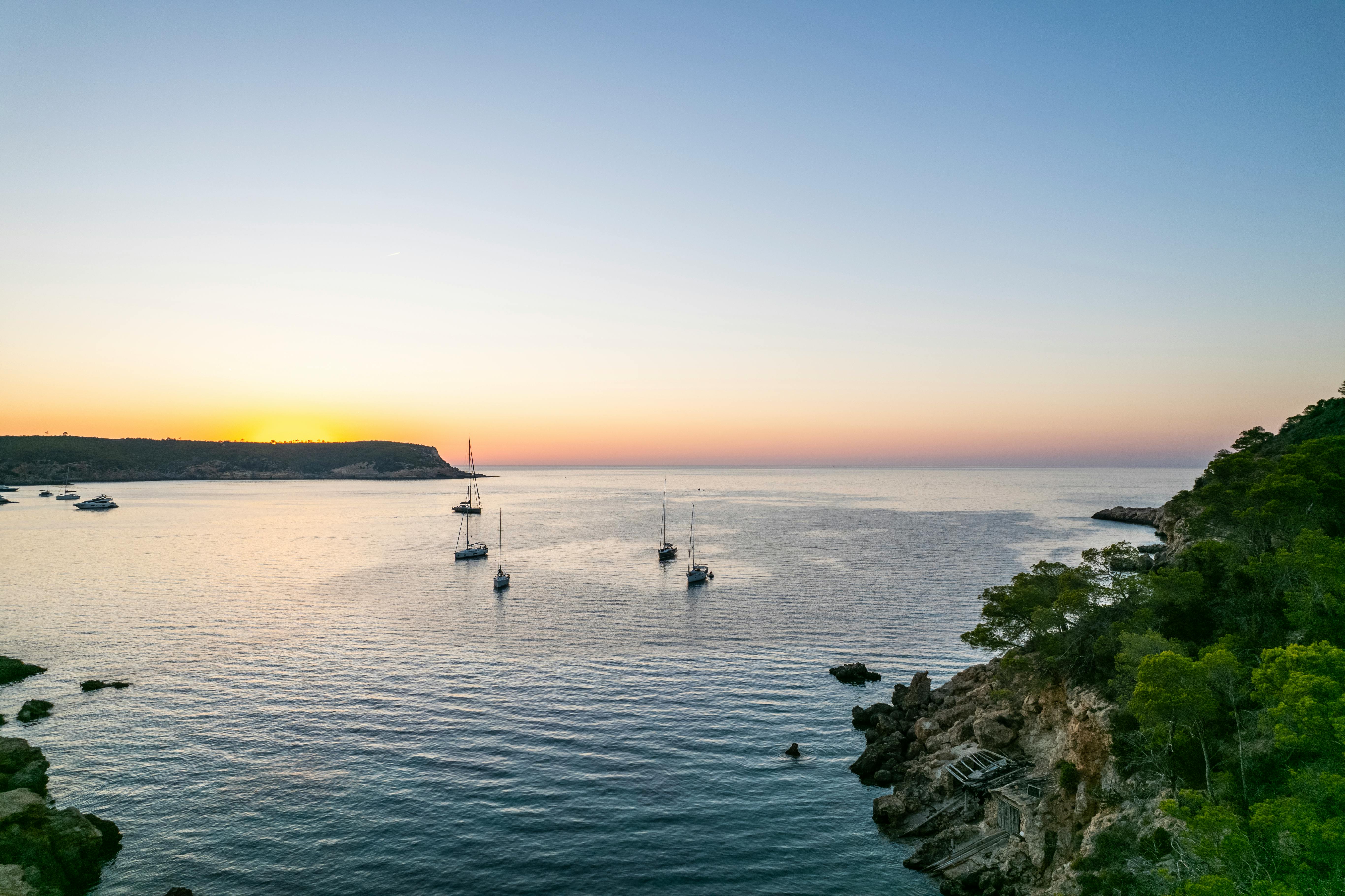 Spain Sunset Boats