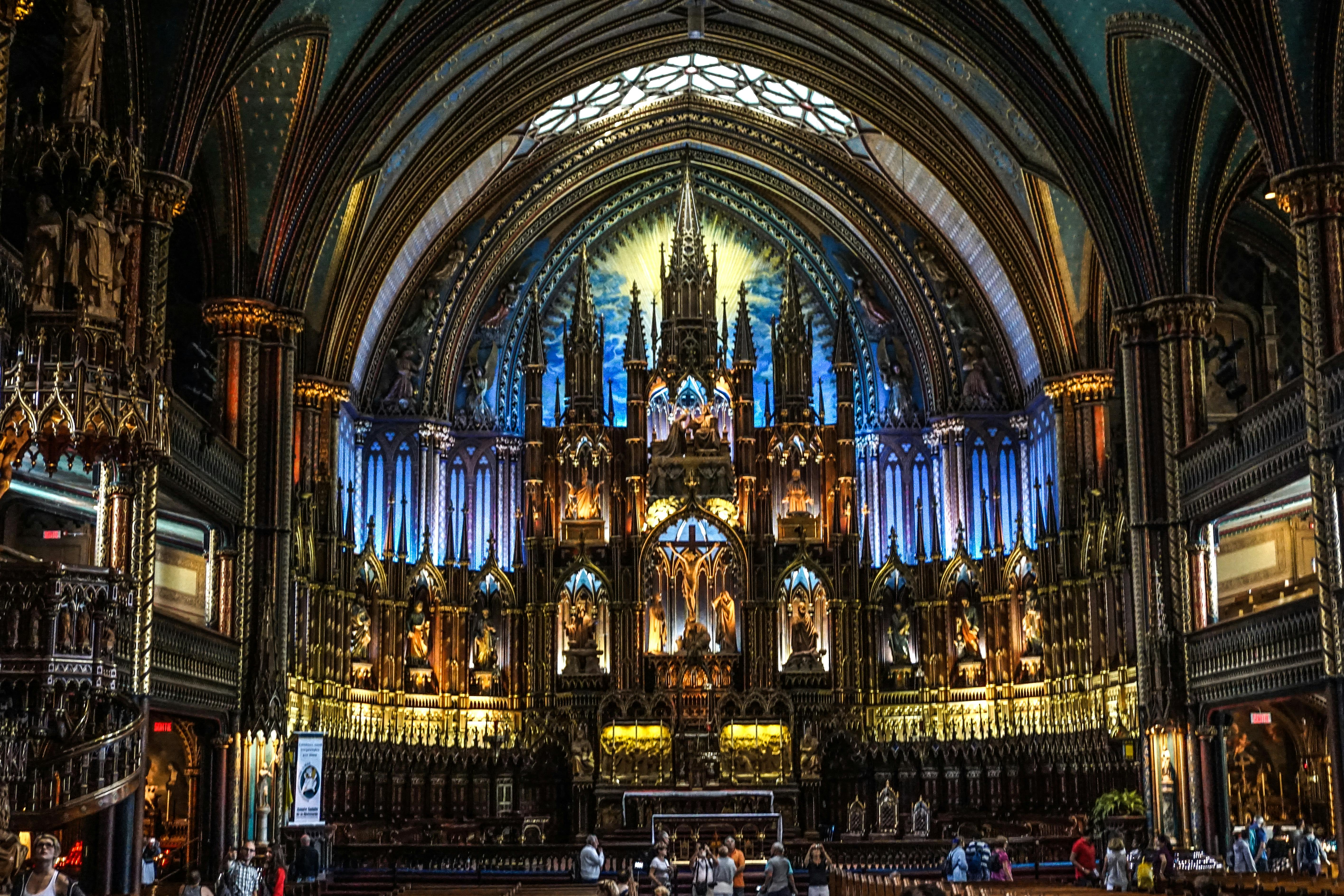 カナダ ノートルダム大聖堂 バシリカの無料の写真素材