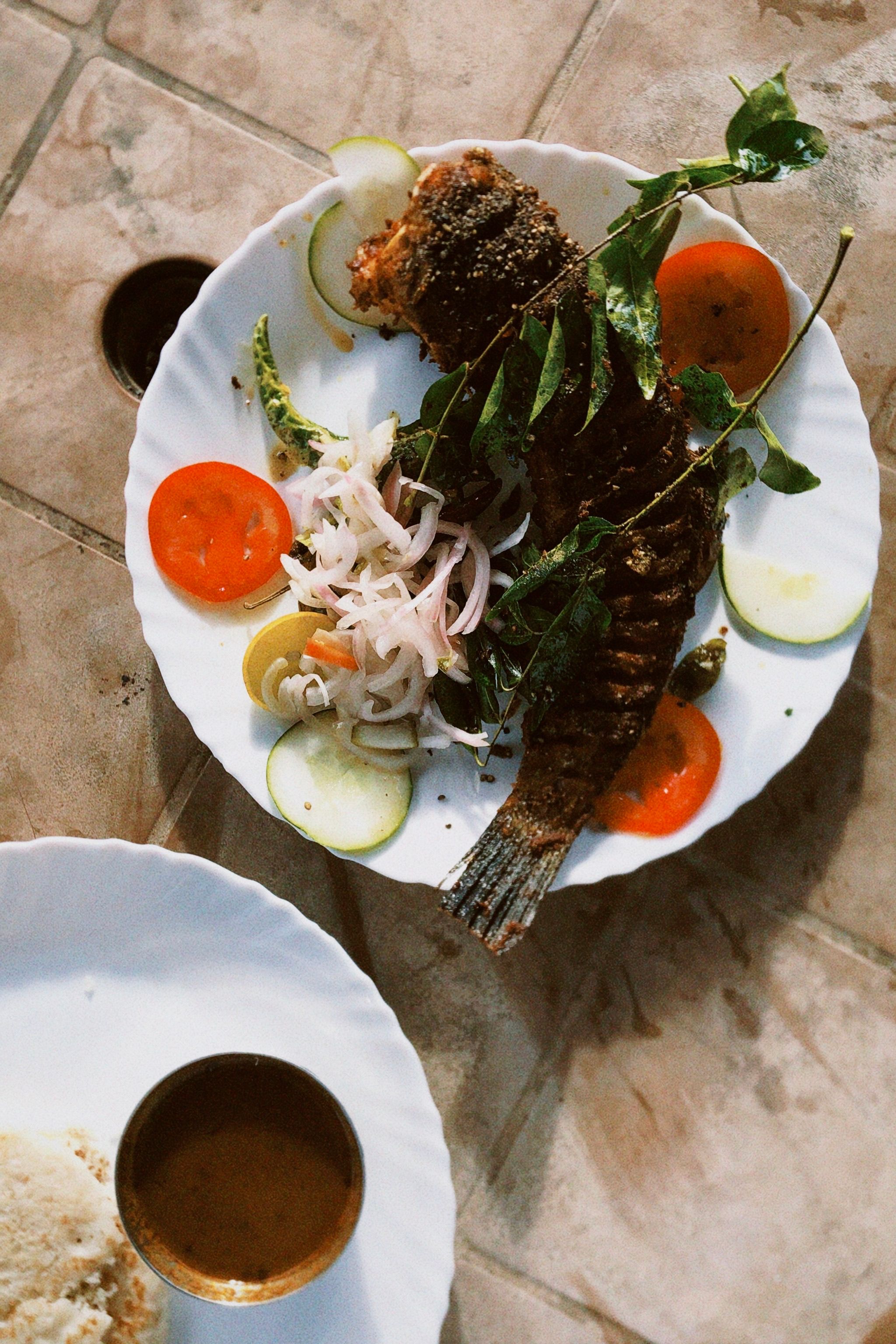 Ragi Chapati with Boneless Fish & Vegetable Curry
