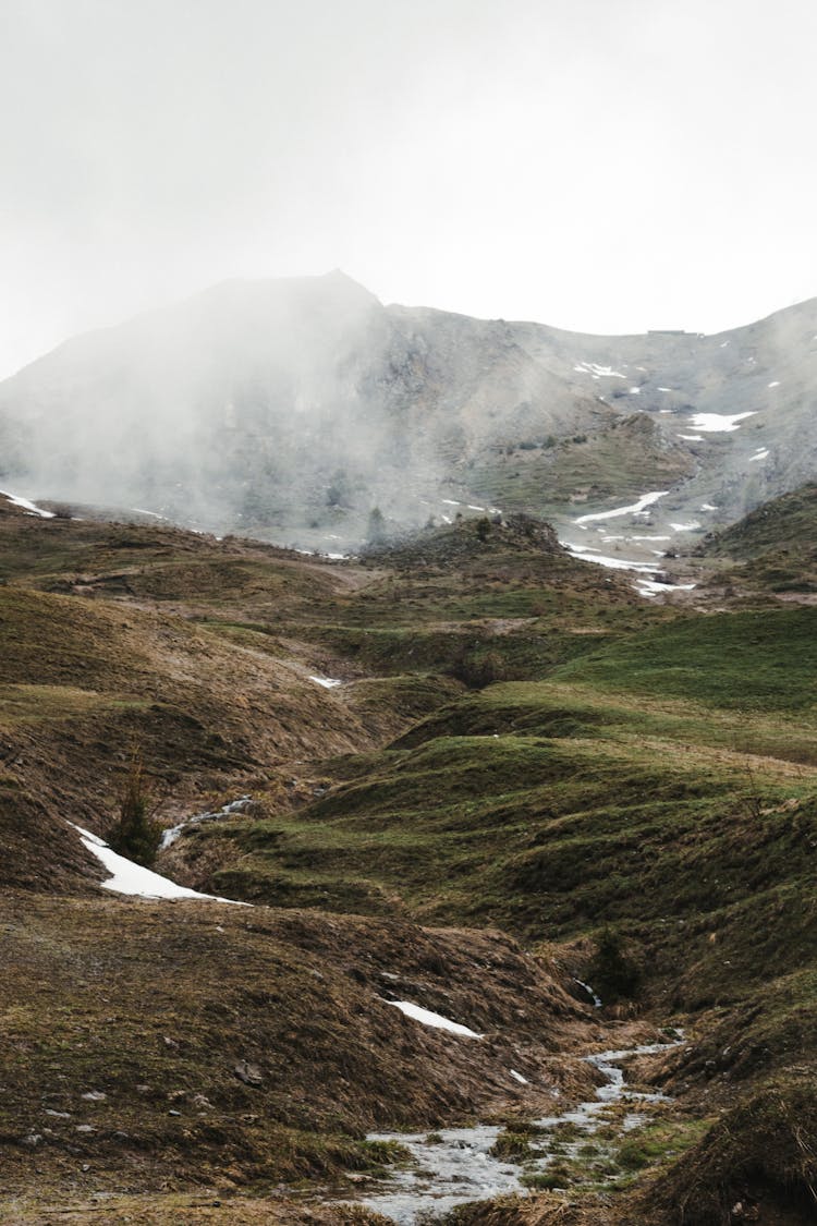 Mountain Covered With Fogs