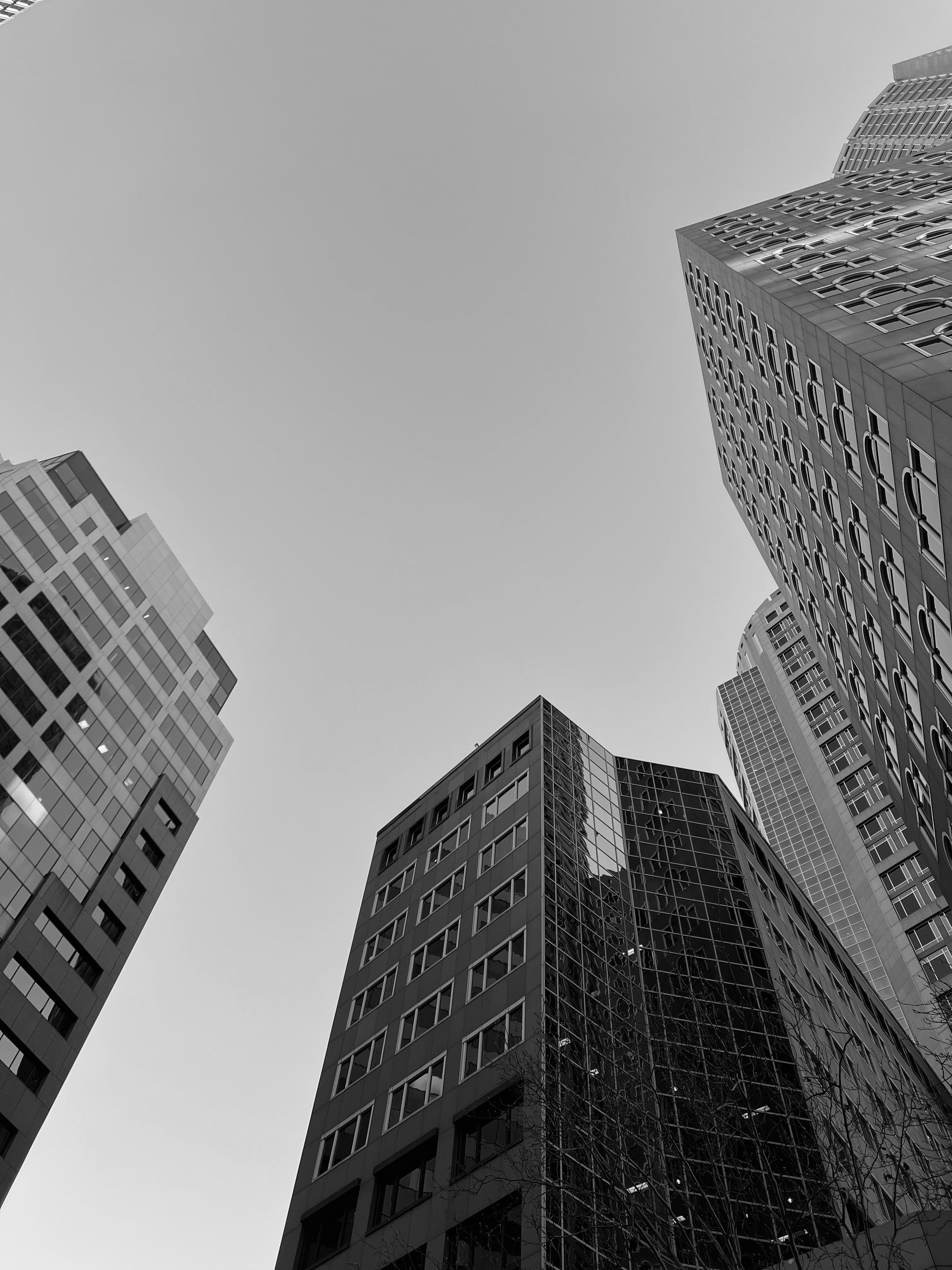 Black and White Photography of Skyscrapers · Free Stock Photo
