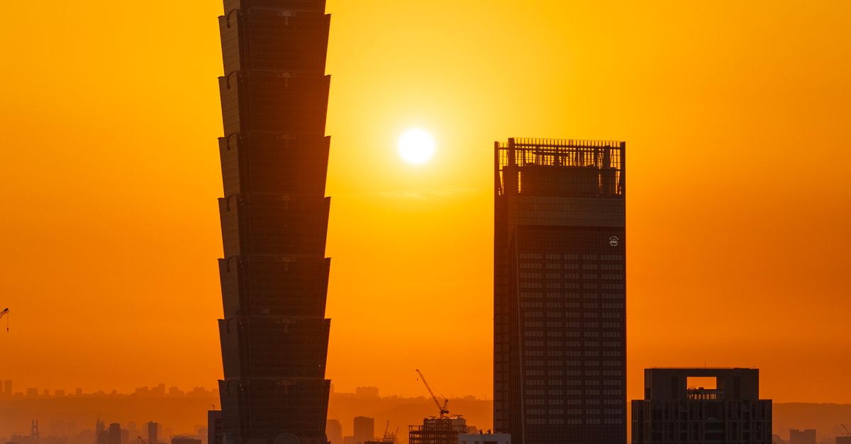台北101の夕日
