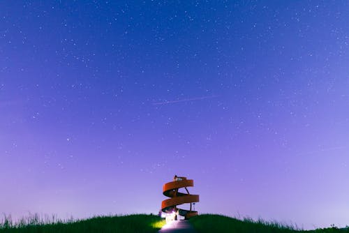 丘の上, 占星術, 夜の無料の写真素材