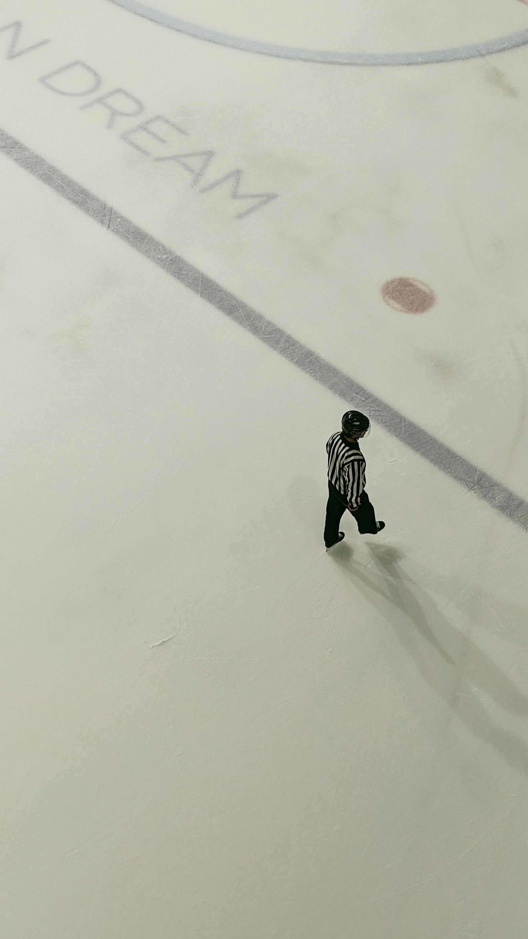a person on an ice rink