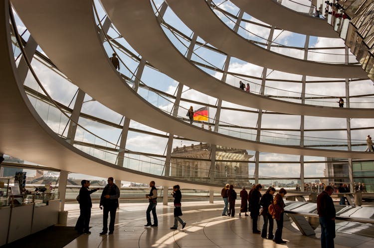 People Gathering In Building