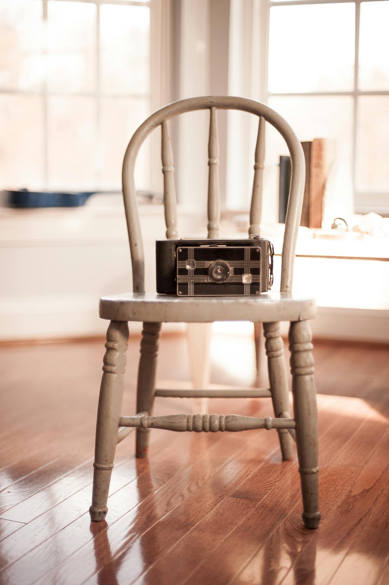 Free stock photo of camera, chair