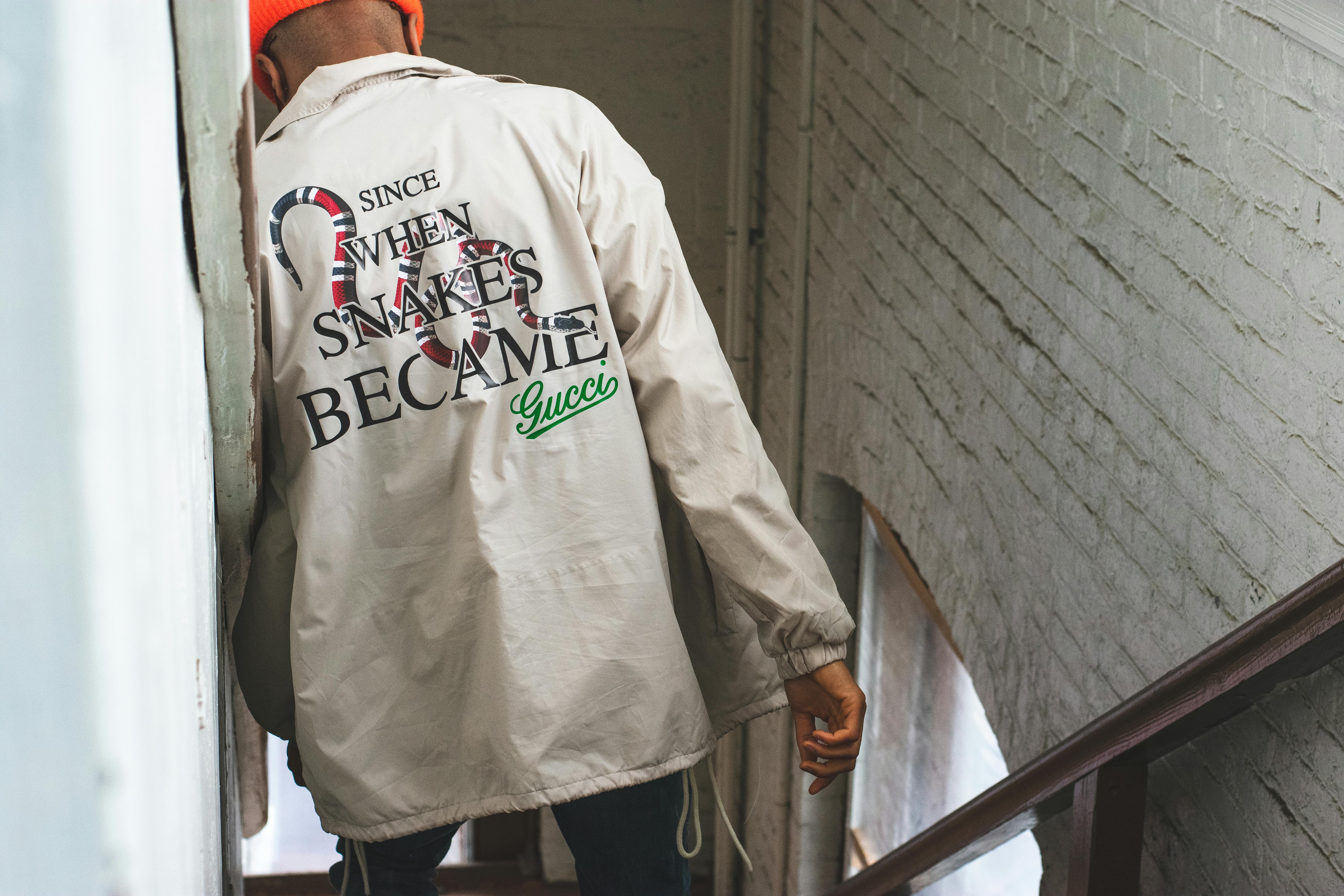 Person in White Jacket