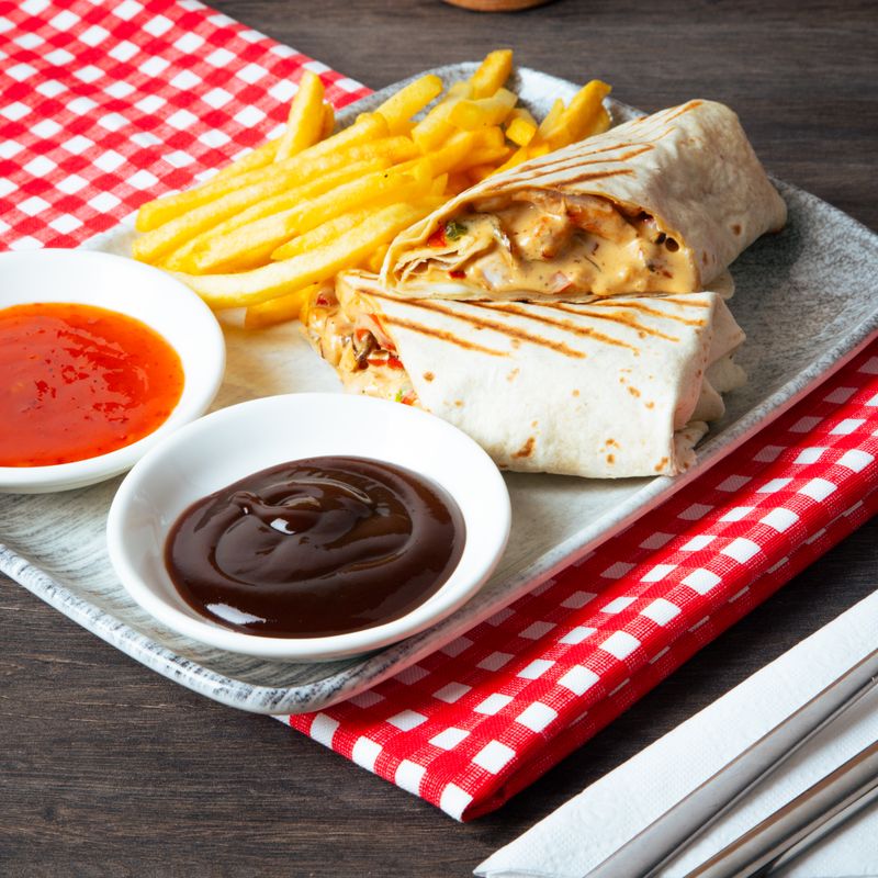 Kidney Bean and Tomato Wrap