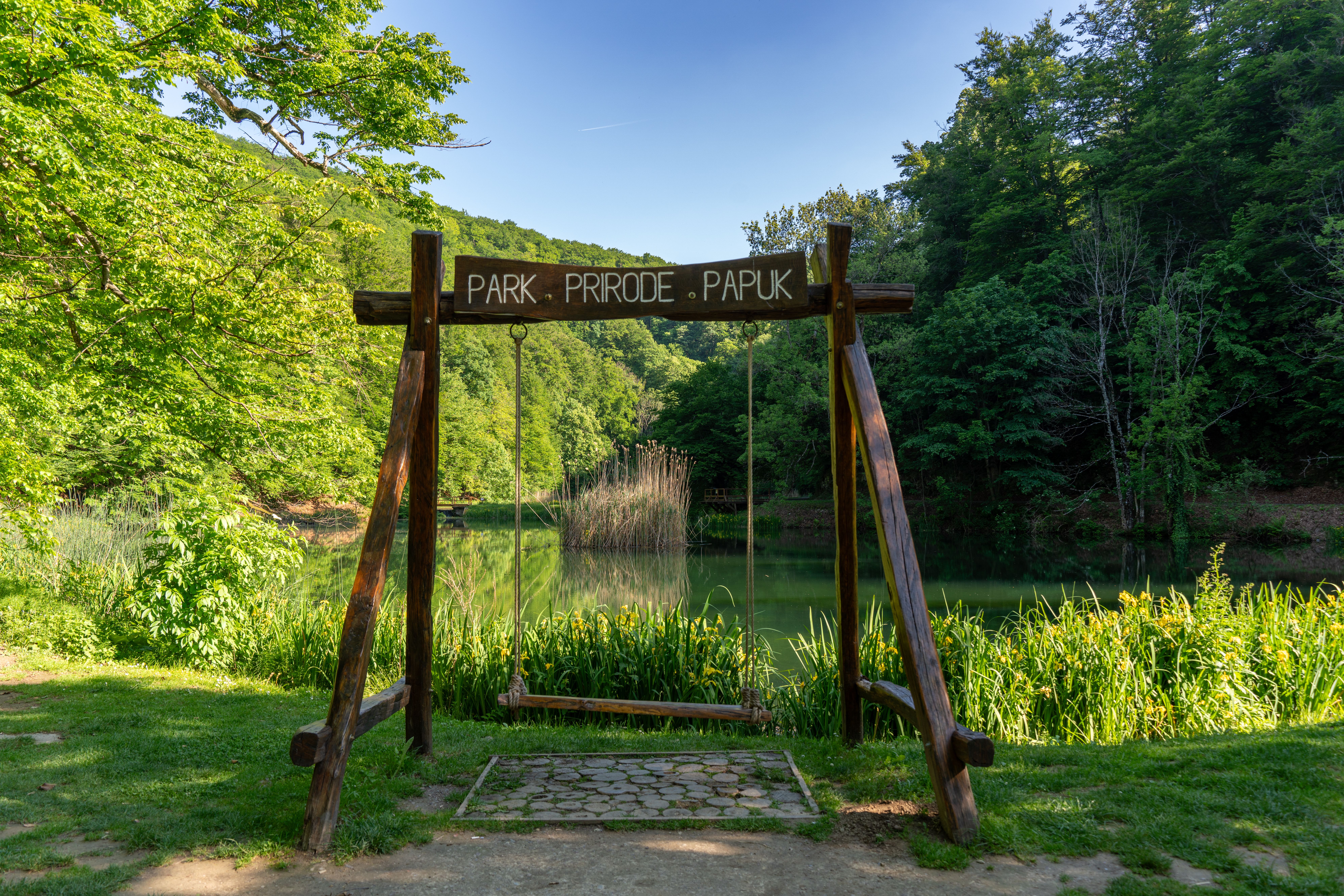 Swing by Lake in Papuk Geopark in Croatia · Free Stock Photo