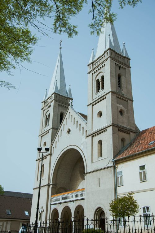 Free Explore the majestic architecture of a cathedral in Subotica, Serbia captured in daylight. Stock Photo