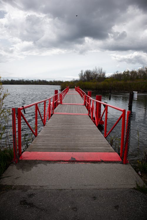 Základová fotografie zdarma na téma červená, červený most, jezero ontario