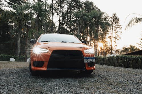 Základová fotografie zdarma na téma auto, oranžová, předek