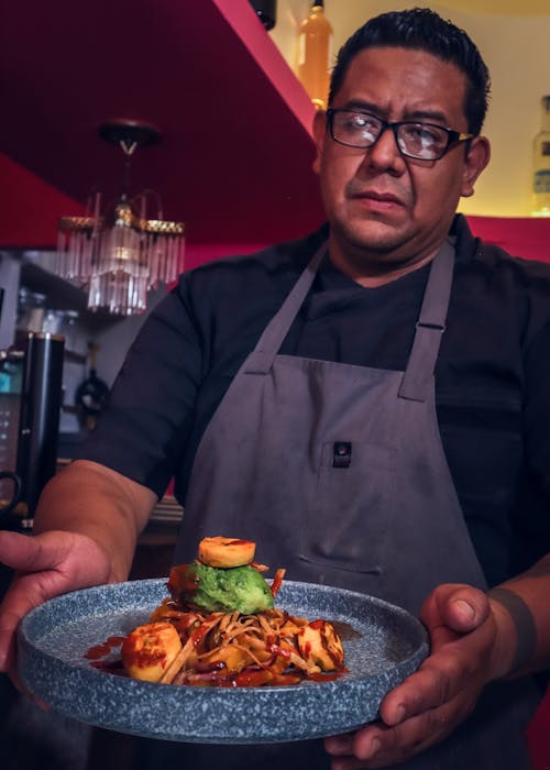 Foto stok gratis chef, makanan meksiko, seni makanan