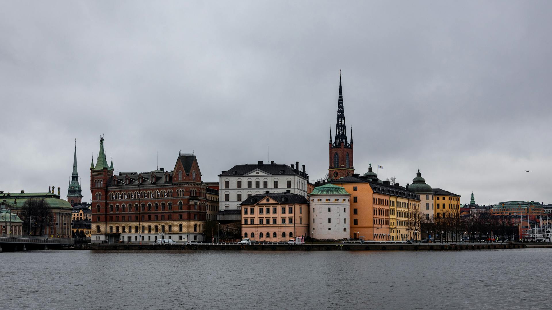 Cityscape with Church on Stockholm