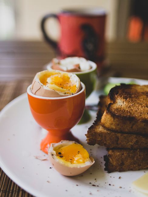 soft boiled egg cross section