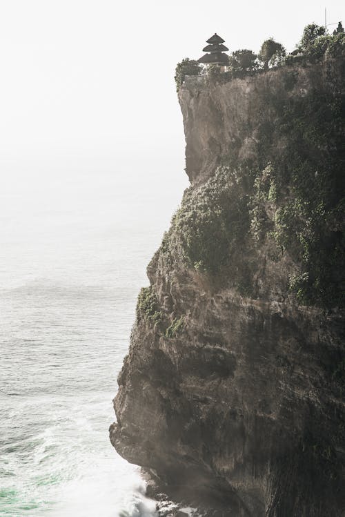 Rock Formation  Beside Body Of Water