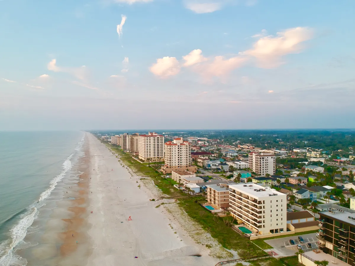 Northeast Florida beach near Naval Station Mayport
