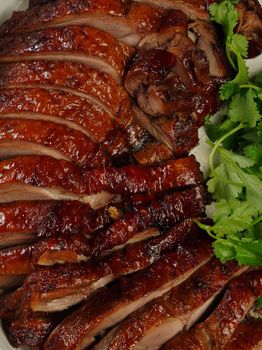 Partially Boned Roast Half Duck Seasoned Seasoned