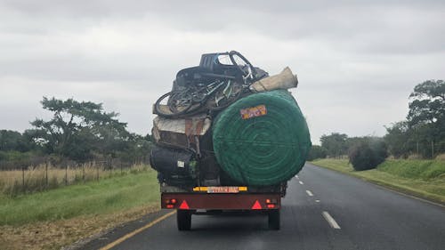 Free stock photo of bakkie, load, moving
