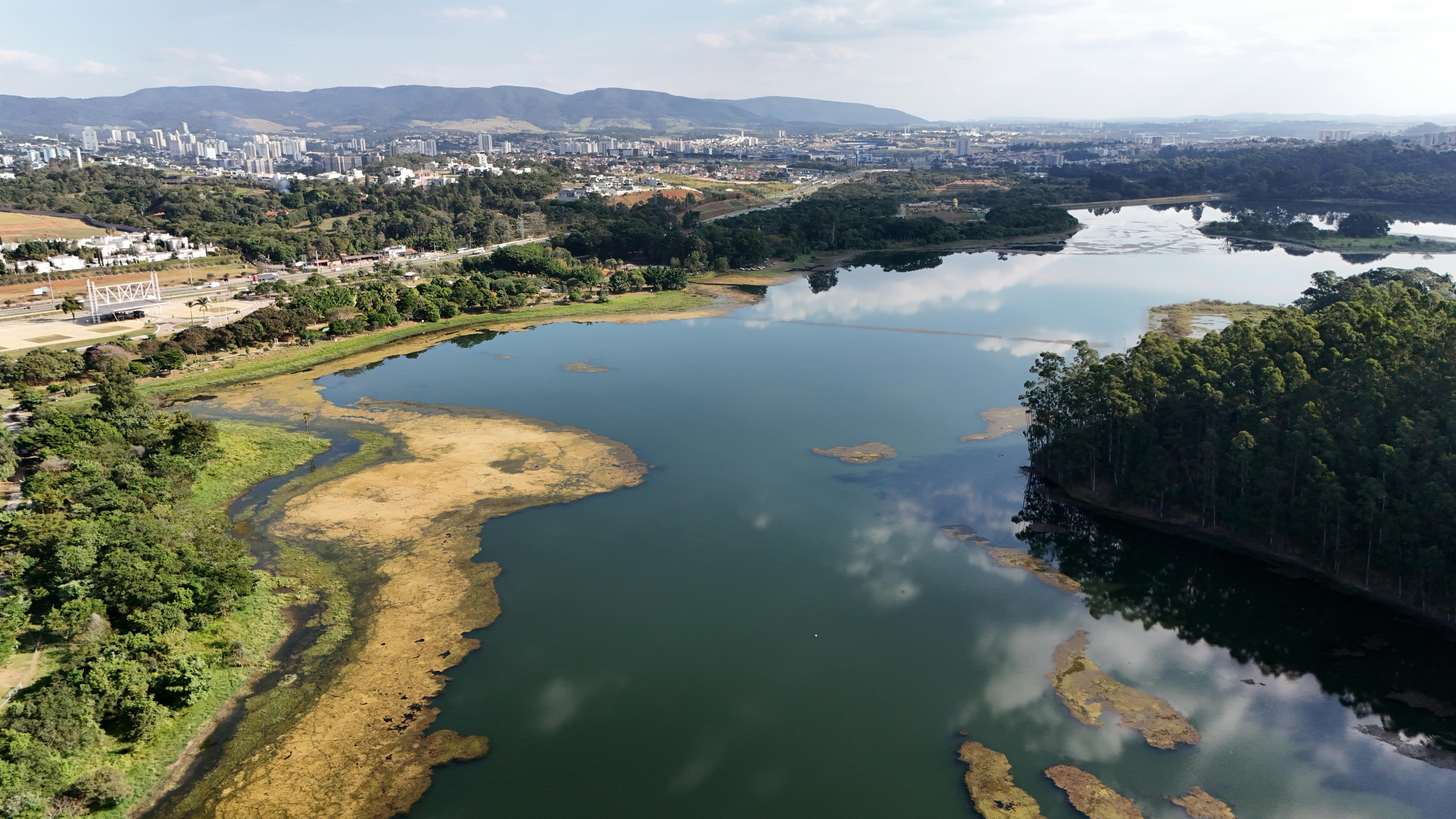 Guarapiranga Reservoir in Sao Paulo ·