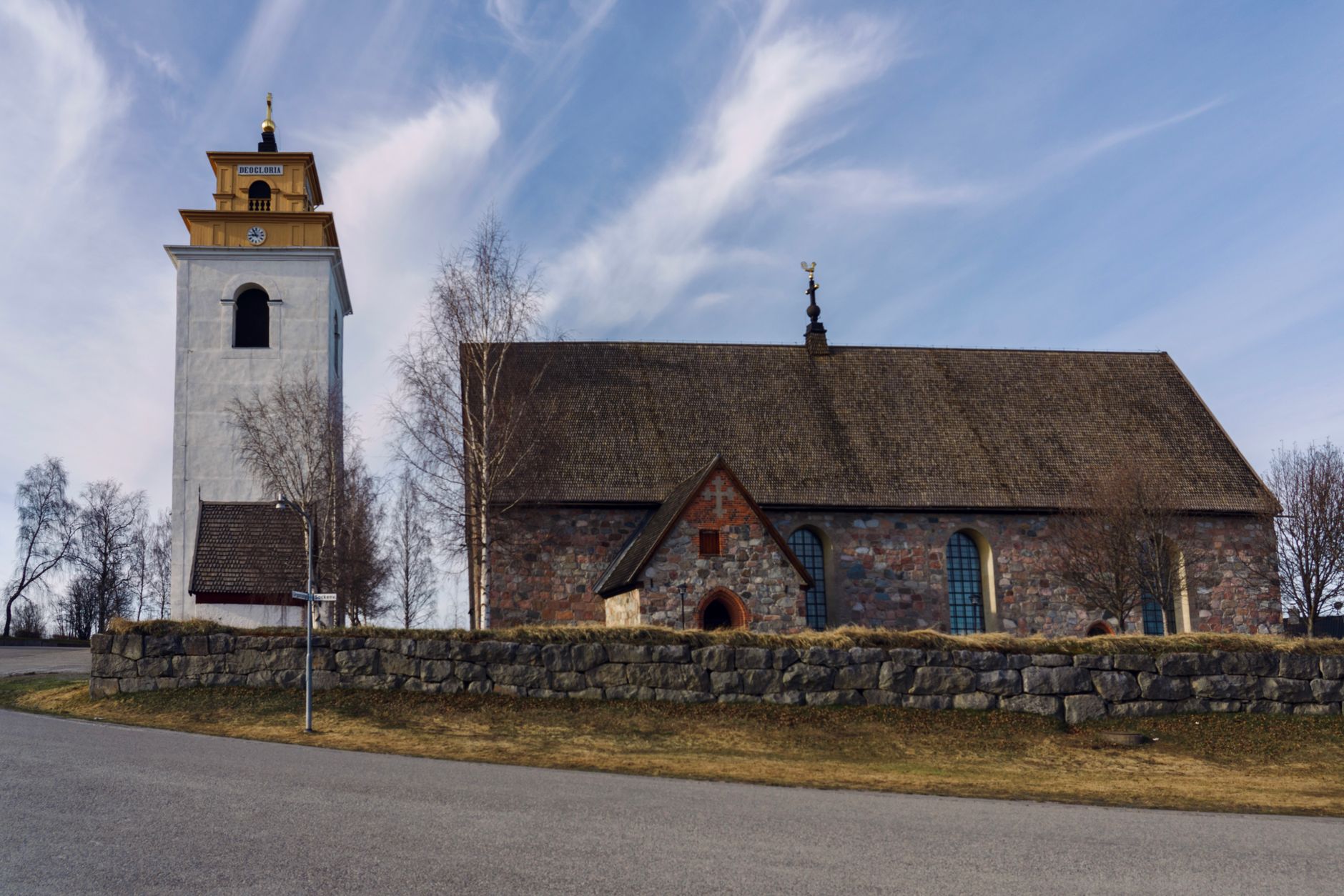 Capture of the medieval Nederlulea Kyrka, a UNESCO site in Gammelstad, Sweden.