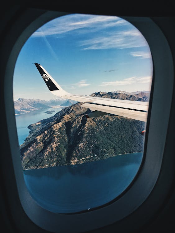 White Airplane Window