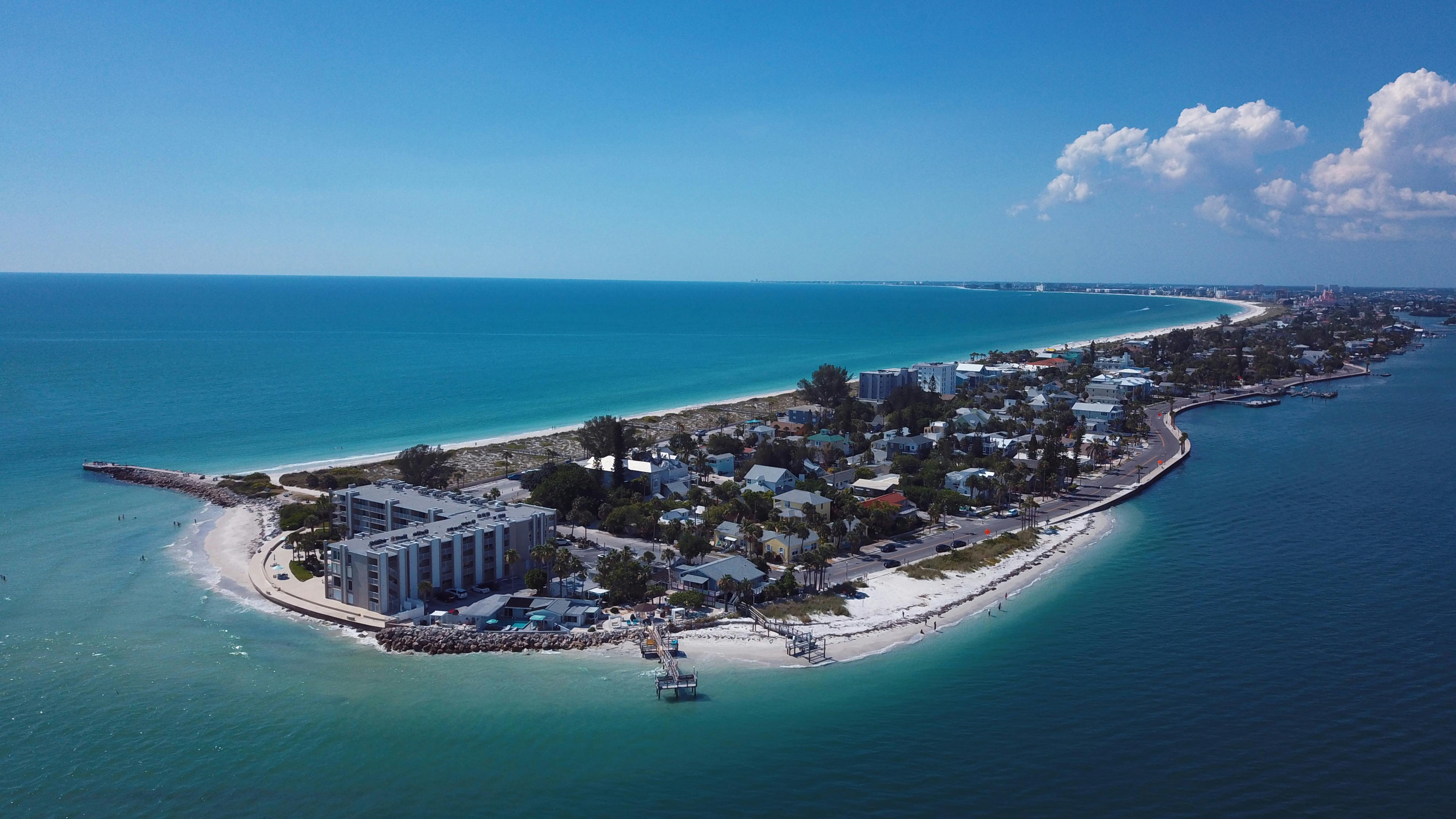 Aerial View of Island Near Sea · Free Stock Photo