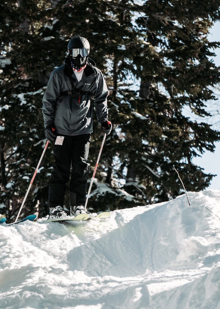 Photo Of Man Skiing Downhill