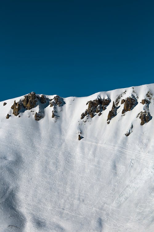 Mountain Covered With Snow