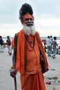 Man Wearing Turban and Orange Clothes